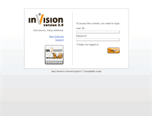 Tablet Screenshot of invision.mindmatrix.net